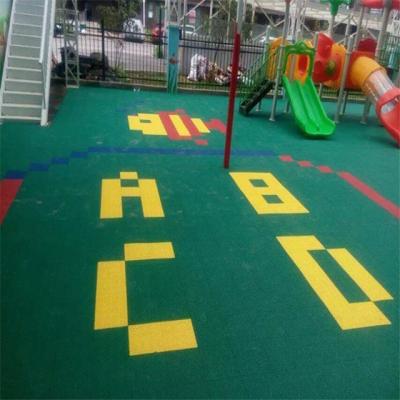 China Colorful SPORT COURT preschoool outdoor floor playground sports tile for kids for sale