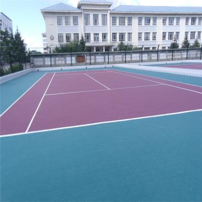 China Badminton Court Manufacture Outdoor Durable Plastic Tennis Interlocking Assembled Court Modular Tennis Court Interlocking Flooring for sale