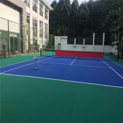 China Badminton Court Mat Sports Waterproof Wear Resistant Anti-Slip Floor Interlocking Sports Badminton Court Modular Suspended Surfacing Price for sale