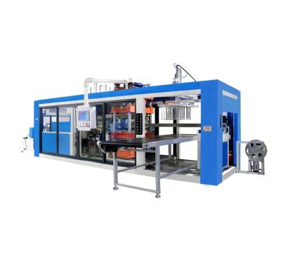 China DB-680/420 4 station fully automatic plastic thermoforming machine pet fruit trays making machine for sale