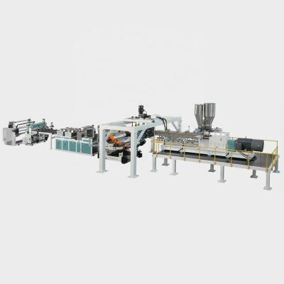 China Single Layer Sheet Plastic Forming PET Plastic Sheet Roll Product Extruder Making Machine for sale