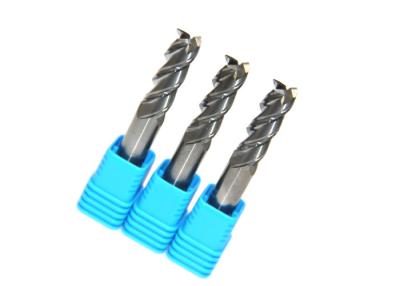 China No Coating Aluminum End Mills / Precious Solid Carbide CNC End Mill Bits for sale