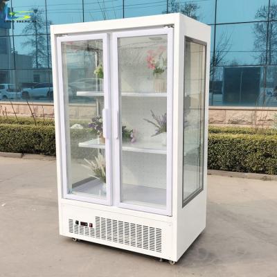 China Single-temperature Keeping Fresh Flower Cooler Rose Shop Showcase Glass Door Display Fridge Flower Cooler Display Fridge For Flower en venta