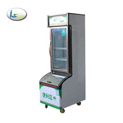 中国 Double-temperature refrigerator open vegetables fruit supermarket and display freezer style customizable white color cooler temperature used 販売のため