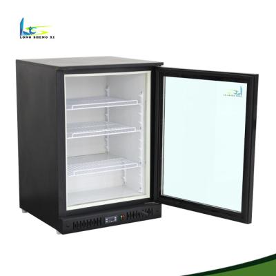 중국 Single-temperature bar fridge glass door under counter glass door mini fridge 판매용