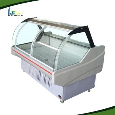 China Single-temperature OEM ODM customized height 1.5m 2.0m length different color deli high quality fresh meat refrigerator en venta