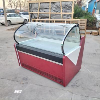 Cina Single-temperature Salad Counter Refrigerator Air Cooling Glass Door Cheesecake Display Refrigerator in vendita