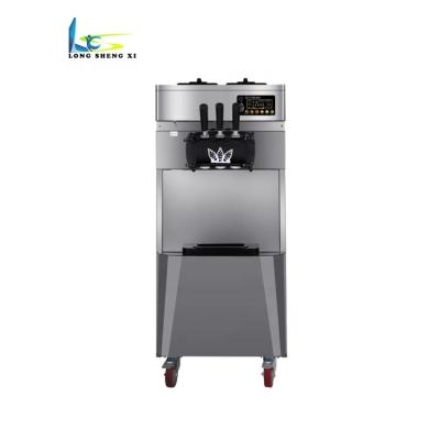 China Hot Selling Straight Snacks Factory Price Ice Cream Maker Stainless Steel 3 Flavors Soft Ice Cream Machine à venda