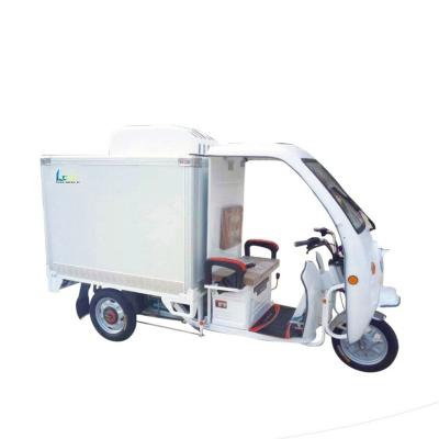 China Fashionable Double-temperature Ice Cream Tricycle Freezer With Big Curve Front Glass à venda