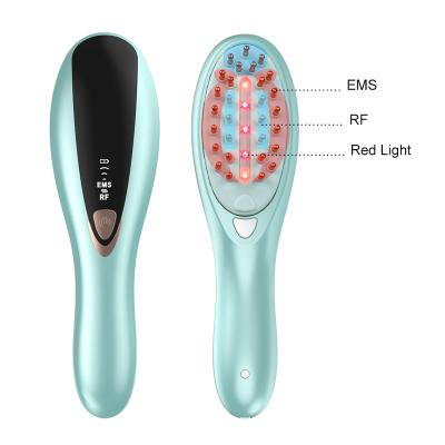 China Head Head Vibrating Vibrator Tip Silicone Scalp Massage Comb Liquid Massage Brush Massager With Electric Hot Comb for sale