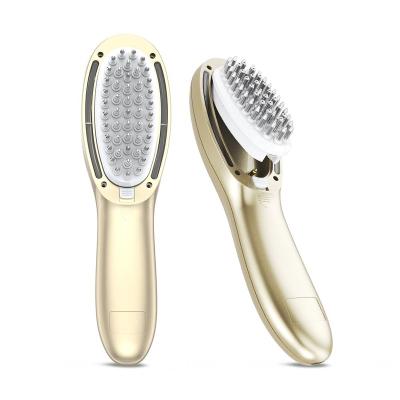 China Home Use Electric Vibration Massage Head Massage Comb Hair Treatment Comb Rechargeable Liquid Comb for sale