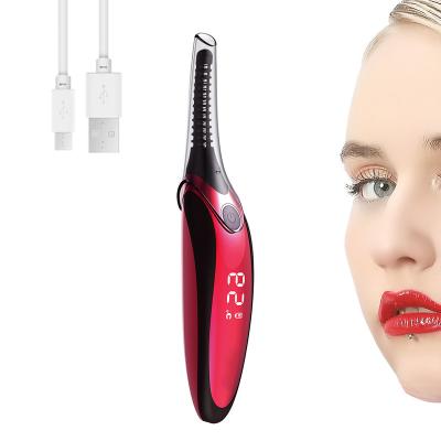 China Beauty Makeup HEATER Tools Heated Electric Eyelash Curler Fast Heating Eyelash Arc Brush Head for sale