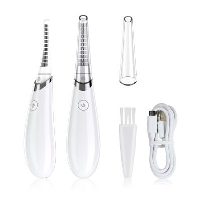 China Wholesale HEATING Mini Portable Heated Eyelash Curler Usb Charging Make Up Lash Tools Hot Eyelash Curler for sale