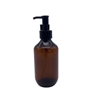 China 28/410 Serum Lotion 300ml Cosmetic Bottle With Pump PET 300cc Plastic Oil Bottle With Pump 28/410 Oil Cream Pump With Bottle for sale