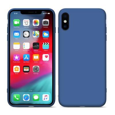 China Shockproof Popular Soft Original Luxury Liquid Silicone Mobile Phone Case For Iphone XS Max for sale