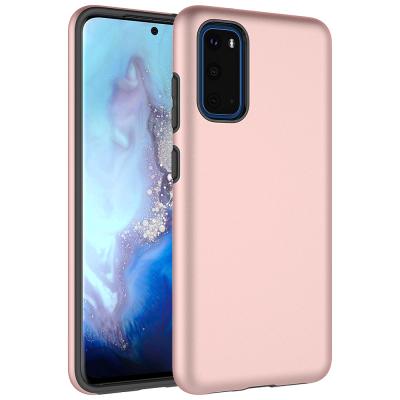 China Shockproof mobile phone case for Huawei p40 lite with PC shockproof cellphone tpu design case combo mobile phone case for sale