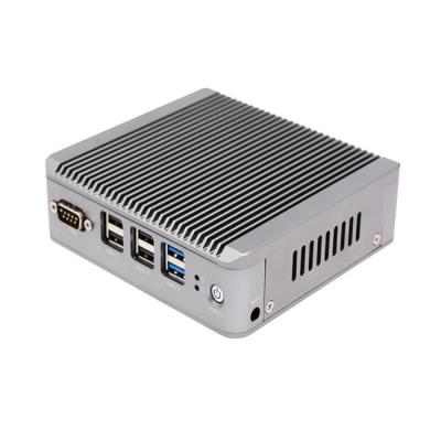 China Intel J1800 Dual Core X86 Panel 2 Ethernet RJ45 Single Ports DC 12V Industrial PC Mini Cloud Desktop Machine 134*126*40.6mm for sale