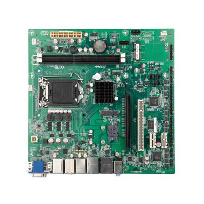 China Intel h81 mini vga card pci x16 card slot usb 3 hdm expander placa base desktop soquete 1150 express micro atx motherboard with cpu for sale