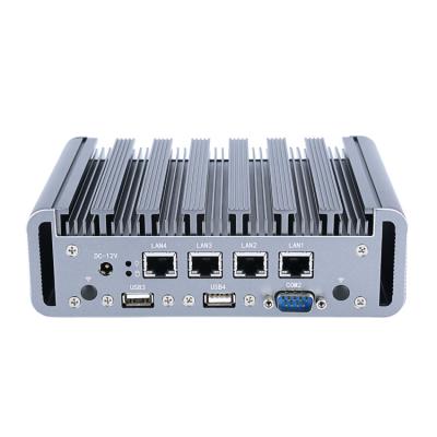 China New design pfsense firewall 4 ports lan nuc intel 3855U USB3.0 mini nano industrial pc for router server with VGA HDM UU-3812L4 for sale