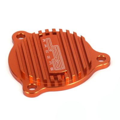 China Aluminum CNC 6061-T6 JFG Motorcycle Oil Pump Cover SXF250 XCF250 XCFW250 SXF350 SXF450 XCW350 XCW400 XCW500 XCW530 EXCF350 for sale