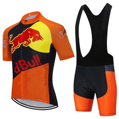 China New clothing breathable cycling short-sleeved suit for men's 3d bicycle riding outdoor cycling thickened suit for sale