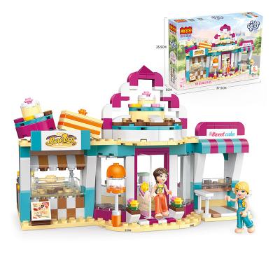 China DIY Building Brick 348 PCS DIY Bakery ABS OEM For Girl Room Bricks Educational Legoing Toys for sale