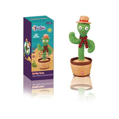 China Hot Selling Electric Talking Dancing Singing Toys and Talking Dancing Cactus Function Plush Toy for Kids for sale