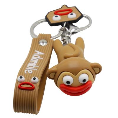 China 2021 China Manufacturer Hot Environmental Friendly 3D Cute Design Promotional Gift Custom Sales PVC Key Chain for sale