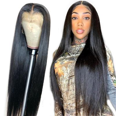 China Wholesale Silky Straight Wave Virgin Hair Wigs For Young Color Women Raw Gilr Cuticle Aligned 13x6 Lace Front Hair Straight Wig for sale