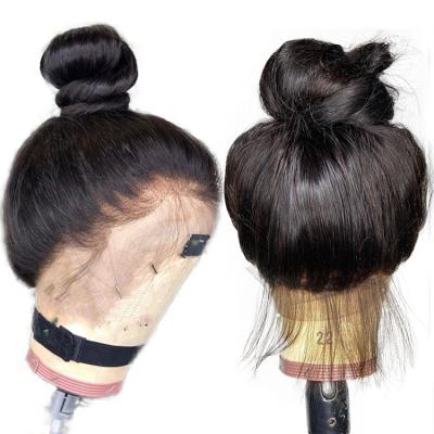 China Glueless Silky Straight Full Lace Wigs 100% Natural Wave Hair Wigs for sale