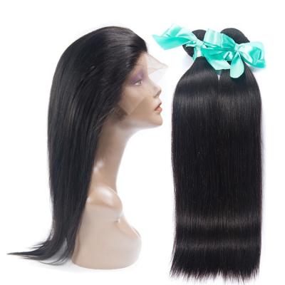 China Mink Brazilian Hair Bundles With Closure 360 ​​Lace Closure Pure Original Natural Human Hair Headbands China Hair Swiss Lace for sale