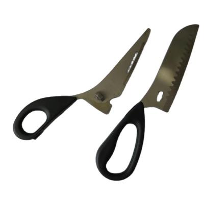 China Professional Universal Kitchen Cutting Multifunctional Scissors and Knife Combine Detachable Useful Kitchen Tools for sale