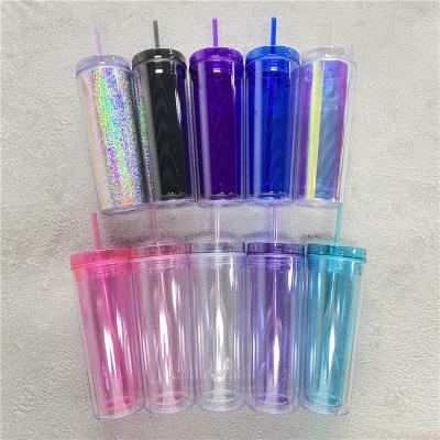 China Amazon 19oz Sustainable Hot Selling Water Travel Tea Cup Iced Plastic Color Changing With Straw And Lid for sale