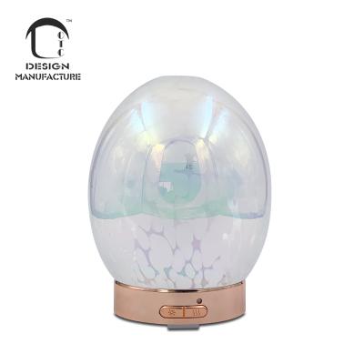 China Modern Factory Private Label Halloween Office Holiday 100ml Egg Oil Glass Ultrasonic Scented Humidifier for sale