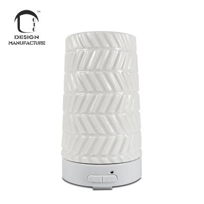 China Wholesale New Modern Design 7colors LED Night Light Hotel Easter 100ml White Ceramic Diffuser Humidifier for sale