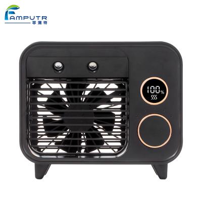 China Mini Rechargeable Spray Humidifying Spray Mist Spray Usb Water Humidifier Fan Air Cooler Small Humidifier Fan for sale