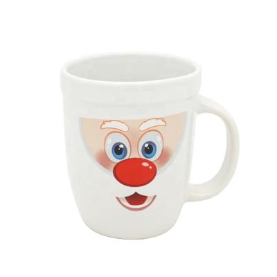 China Factory Price 12oz Cup Viable Pastel Custom Words Cute Gift Mugs Support Cartoon Ceramic Coffee Mugs for sale