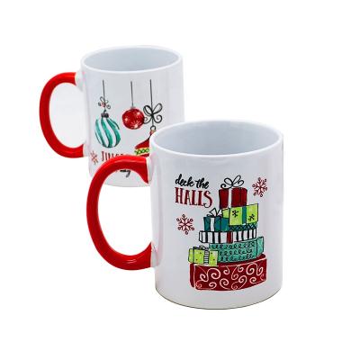 China Factory Price Viable Wholesale Supermarket Use 14oz Color Promotional Mug Customized Decal Ceramic Mug for sale