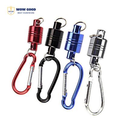 China Stainless Steel Industrial Aluminum Fishing Net Magnet Key Chain Shell Magnetic Mounting Magnetic Quick Release Connector Clip Buckle Holder for sale