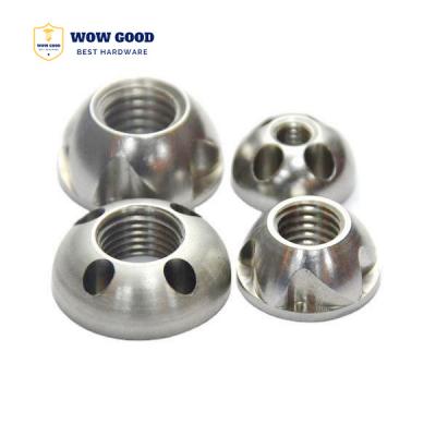 China Tamper Proof Nuts M3 M4 M5 M6 M8 M10 M12 Stainless Steel Anti Theft 4-Holes Nut Heavy Industry Security Lock Nut for sale