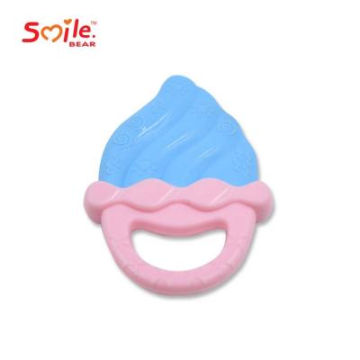 China Eco-Friendly Bulk Baby Teether Toy Soft Silicone Babies Waterproof Smiling Bear Teething for sale