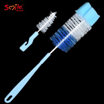 China BPA Free Plastic Cleaning Cup Reading Brush Baby Bottle Nipple Brush Low MOQ for sale