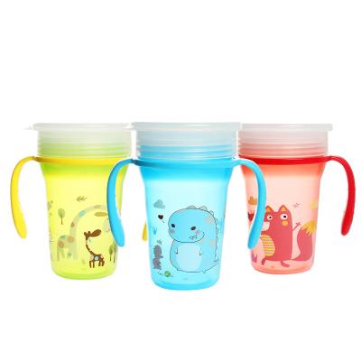 China Baby 360 BPA BPA Free Folding Sippy Cup Child Toddler Child Silicone Water Cup Milk Drink Training Leakproof Drinking Cup for sale