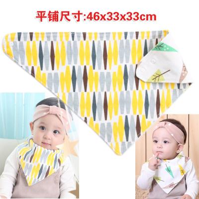 China Antibacterial Smile Bear 4 Pieces Bag Custom Baby Eating Soft Stuff Cotton Saliva Towel Children's Baby Accessories for sale