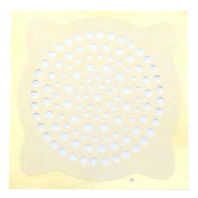 China OEM 12*12cm Wholesale Disposable Sink Floor Drain Hotsale Sticker Stocked Nonwoven Filter Strainer For Hair Scraps Bathroom for sale