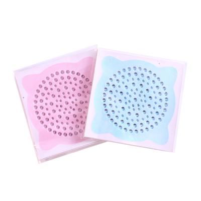 China Wholesale Disposable 12*12cm Non-woven OEM Floor Sink Drain Sticker Hotsale Sticker Filter Strainer For Hair Scraps Bathroom for sale