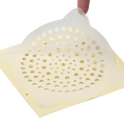 China Disposable 10*10cm Wholesale Amazon Hotsale OEM Disposable Floor Drain Sink Non-woven Sticker Filter Strainer For Hair Leftovers Bathroom for sale