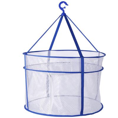 China Modern Wholesale OEM polyester double-layer clothesbasket with dense mesh for sale