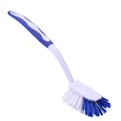 China Viable Multifunctional Curved Plastic Pot Cleaning Brush for sale