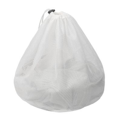 China Environmental 100% Recycled Mesh Foldable Reusable Custom High Quality Hotel Laundry Bag for sale